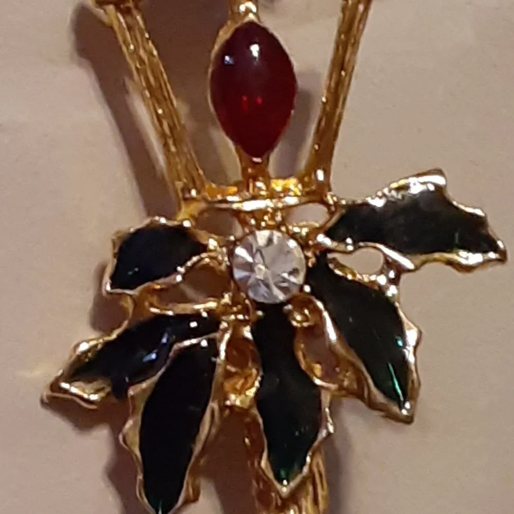 Gold  Streetlamp Brooch